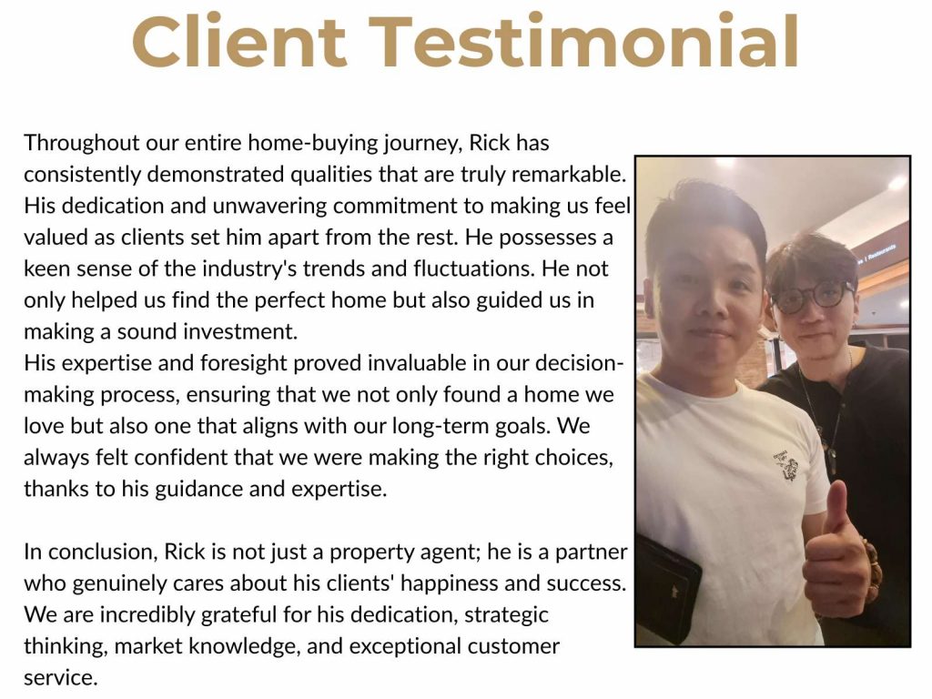 Clients posing with Rick, their trusted property advisor, after successfully finding their dream home and investment with his expert guidance.
