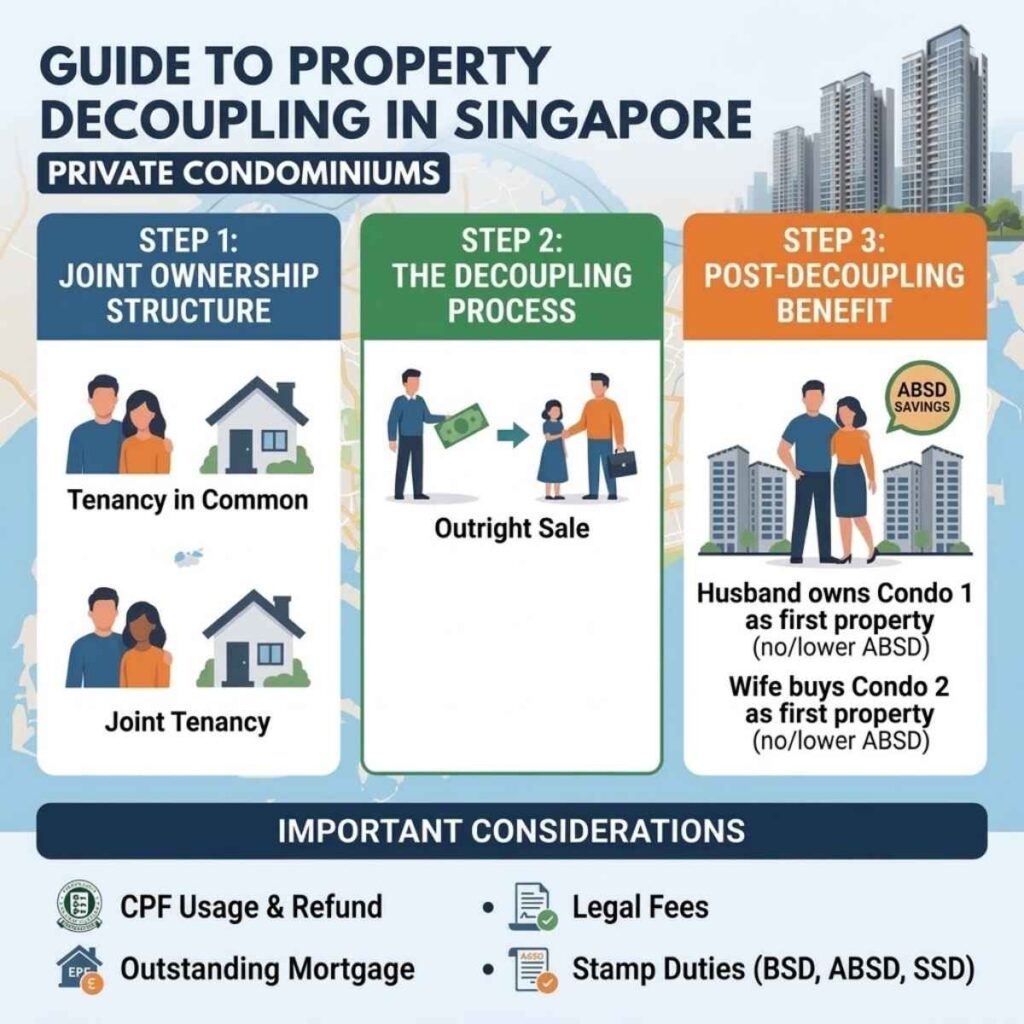 Private condominium in Singapore, the property type where joint owners can decouple